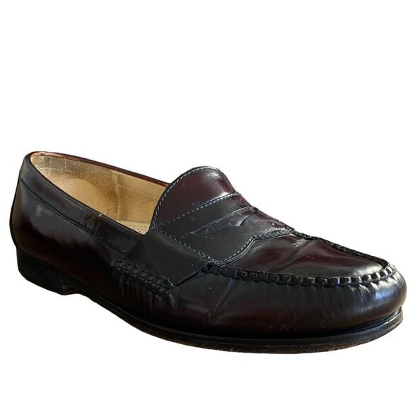 Men's Cole Haan Pinch Penny Loafers Burgandy Size 12 D - Picture 1 of 12